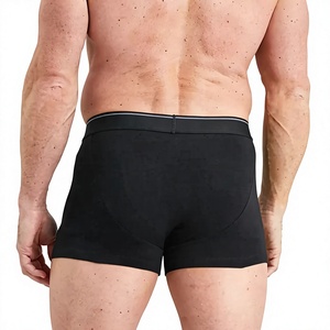 Approvisionnement direct d'usine, prix de gros bas, caleçons pour hommes de haute qualité, écologiques, en spandex/coton, à motif écossais, avec logo personnalisé - Product Image 4