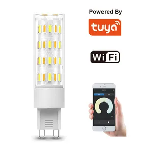 Tuya Wifi G9 светодиодные мини-лампы без мерцания с регулируемой яркостью энергосберегающие умные хрустальные лампы