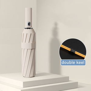 <span class=keywords><strong>Parapluie</strong></span> <span class=keywords><strong>Pliant</strong></span> Personnalisé Portable Coupe-<span class=keywords><strong>Vent</strong></span> Automatique Revêtement Noir <span class=keywords><strong>Anti</strong></span>-UV, 12 Baleines, Pour Hommes Femmes Voyage Pluie, Avec Logo - Product Image 4