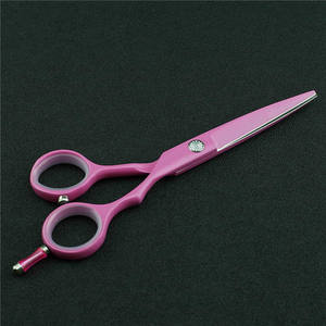 Tijeras para Adelgazar el Cabello KQ Rosadas de 6.0 Pulgadas, Acero Inoxidable, Profesionales, para Diestros, Modelo CF344 - Product Image 3