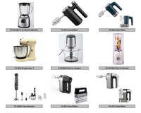 Mélangeur électrique de cuisine avec CB 6.2L 1300W 10 vitesses crochet à pâte fil fouet et batteur mélangeur d'aliments mélangeur sur pied