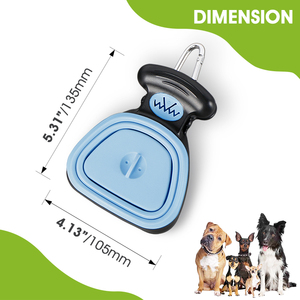 Cubo de Almacenamiento Redondo Moderno de Plástico ABS con Serigrafía, con Clip para Correa, Pala Portátil para Desechos de Perro con Tapas para Viajes - Product Image 3