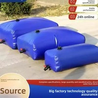 Réservoir d'eau pliable en bâche PVC portable Jiamei, souple, pour la récolte, le stockage et l'irrigation agricole, 2x1.5x1m, garantie 1 an