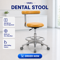 Chaise de dentiste médicale en cuir PU, tabouret portable pour médecin
