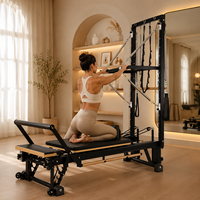 Tour de Pilates portable en aluminium réglable avec demi-trapeze, jumpboard, barre de pieds pour rééducation et studio de Pilates commercial