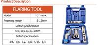 TWH Kit de réparation de ligne de réfrigérant portable HVAC avec extenseur manuel de tube en cuivre et matrices interchangeables