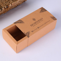 Boîte de papier kraft personnalisée avec finition mate couleur carte blanche pour bougie thé gâteau de lune sous-vêtements chaussettes emballage-vente en gros