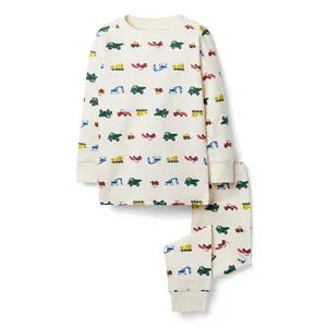 Kinderpyjama 'S Katoenen Baby Pyjama Pyjama Biologisch Katoen Kinderen Print Pyjama Voor Kinderen Lange Mouwen Kinderkleding