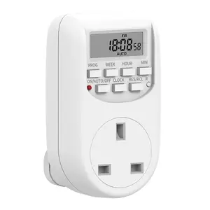 Uk Timer Outlet 24 Uur Indoor Plug-In Timer Socket Eu/Ons Programmeerbare Timers Voor Stopcontacten