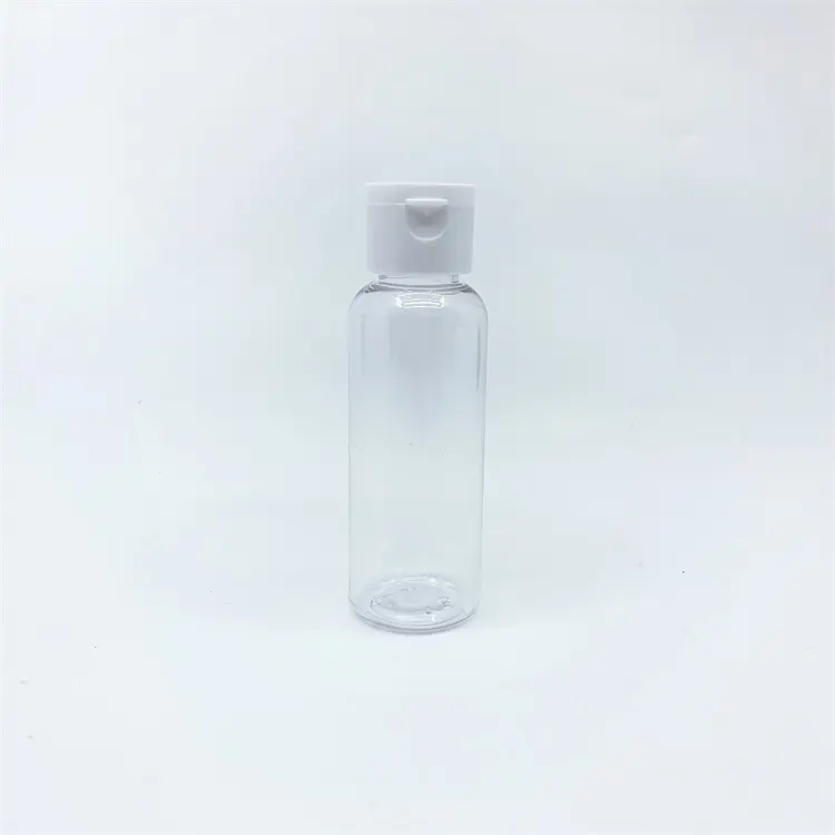 化粧品シャンプー用50mlプラスチック白色液体手洗い容器フリップトップキャップボトル