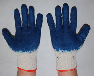 Suncend Guantes DE TRABAJO recubiertos de látex amarillo liso polialgodón baratos - Product Image 5