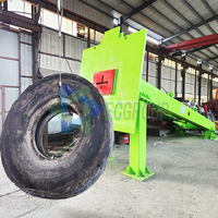 Machine de découpe de pneus d'ingénierie, ligne de recyclage de gros pneus, machine de découpe de pneus OTR