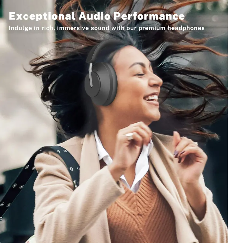 Yeni tasarım Bluetooth 5.3 kablosuz kulaklık aktif gürültü kulaklık ANC kulaklık