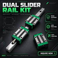 Rail linéaire CNC, guide linéaire à faible bruit, pièces d'imprimante 3D, guide à rouleaux linéaire en acier