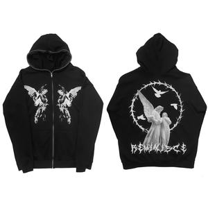 Sudaderas con Capucha Bordadas en 3D Personalizadas al por Mayor, Sudaderas de Invierno para Sudaderas Lisas, Sudaderas con Capucha Bordadas en Chenilla para Parejas - Product Image 2