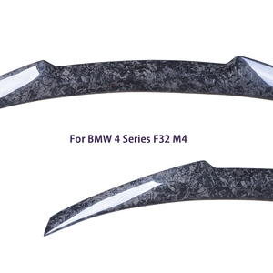 For 4 Series F32 Coupe M4 Style Forged Carbon Fiber <b>Rear</b> <b>Spoiler</b> Trunk Wing 2013-2019 - Product Image 3