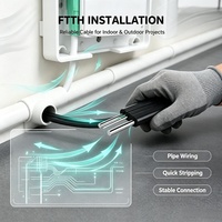 Bend-Insensitive FTTH Optic Fiber Drop Cable High Quality G.652 Fiber PVC Material Indoor/Outdoor Use Bow-type Infrastructure