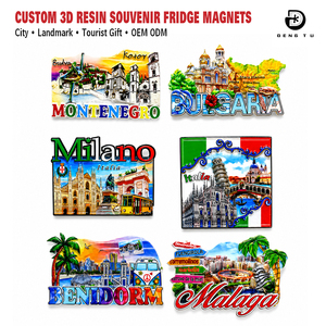 Imán <span class=keywords><strong>de</strong></span> resina 3D personalizado para nevera: recuerdo <span class=keywords><strong>de</strong></span> viaje personalizado para decorar tu nevera con recuerdos - Product Image 3