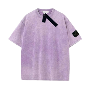 <b>Dropshipping</b> High Quality Casual 100% Cotton Jersey Washed Vintage Stone Hip-Hop Street Fashion Island Short Sleeve Oversized - Product Image 5