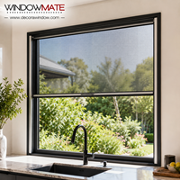Cadre en alliage d'aluminium personnalisable, moustiquaire en fibre de verre avec fonction anti-moustiques, design moderne pour usage hôtelier