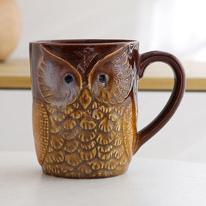 ชุดถ้วยเซรามิคลายนกฮูกขนาดเล็ก - Product Image 3