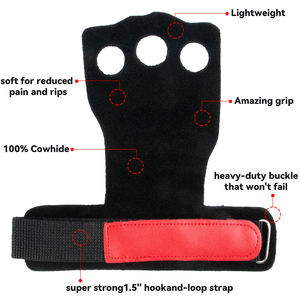 LADYGLOW <span class=keywords><strong>Gants</strong></span> <span class=keywords><strong>de</strong></span> fitness professionnels à la <span class=keywords><strong>mode</strong></span> 3 trous en cuir pour l'entraînement <span class=keywords><strong>de</strong></span> gymnastique <span class=keywords><strong>Gants</strong></span> <span class=keywords><strong>de</strong></span> protection <span class=keywords><strong>de</strong></span> la paume - Product Image 4
