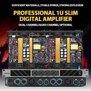 Gooermi T400 Sistema Audio Digitale Professionale a 2 Canali in Metallo Amplificatore Stereo Multifunzionale Classe D 1U per Casa - Product Image 3