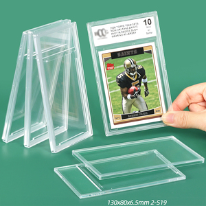 SUNSHING Personalized Ultrasonic Empty Trading <b>Card</b> Slab For BCCG Sports <b>Card</b> Grading Case Plastic 89x64mm <b>Cards</b> <b>Protector</b> - Product Image 1