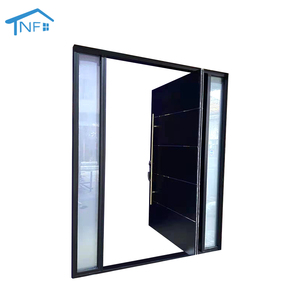 Роскошный дизайн, передние внешние двери, главный вход, защитные двери с алюминиевой изоляцией, передние поворотные двери, наружные двери для виллы - Product Image 6