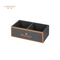 Boîte à mouchoirs carrée en cuir PU de luxe, durable et écologique, imperméable, porte-serviettes, accessoires de salle de bain pour hôtel