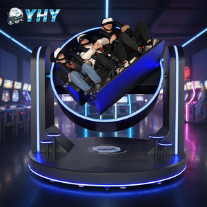 Simulateur de montagnes russes YHY Super Roller Coaster, équipement <span class=keywords><strong>VR</strong></span> à rotation 1080°, fonctionnant à monnayeur, salle d'exposition de réalité virtuelle du Guangdong - Product Image 1