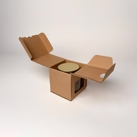 Boîte d'emballage de pot de bouteille d'usine Boîte d'expédition en carton ondulé Boîtes de bocaux à bougies recyclables écologiques personnalisées Emballage de tasse
