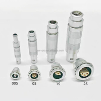 FFA.00.250 Connecteur Coaxial Mâle 00S Push Pull Circulaire FFA.00.275 Femelle 6 Broches Demi-Lune Conception IP50-IP54 Protection -45C