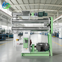 Máquina de Pellets LUODATE de Larga Duración, 4-7 TPH, con Matriz Anular, Alta Eficiencia, para Producción de Alimento para Granjas de Cría