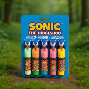 Sonic The Hedgehog Mix-Pack de 4 surligneurs multicolores - Product Image 3