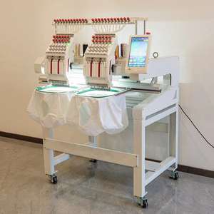 Б/у двухголовочная плосковязальная вышивальная машина Dahao Pro для пошива одежды, компьютеризированная - Product Image 3