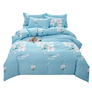 Pure Cotton Four-piece Bedding Set 1.8m Double Size Floral Pattern Twill Weave Spring Autumn Use - Product Image 5