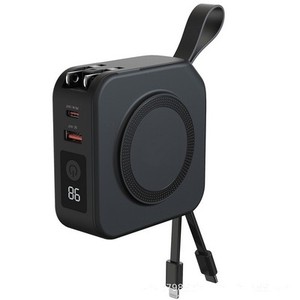 Chargeur rapide personnalisé de qualité supérieure PD22.5W, batterie externe sans fil MagSafe 10000mAh, blanc ABS, adaptateurs universels AU EU UK US - Product Image 3