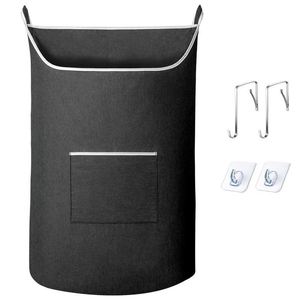 Cesto de Ropa Sucia Plegable Grande Negro Moderno de Poliéster Ecológico Resistente, Directo de Fábrica - Product Image 1