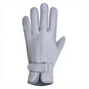 Gants en cuir de qualité supérieure à doigts entiers avec sangle de poignet réglable pour l'équitation et les activités estivales en plein air, unisexe - Product Image 2