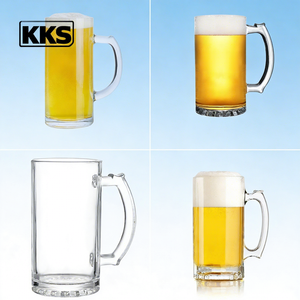 Verres à bière personnalisés en gros <span class=keywords><strong>de</strong></span> 500 ml, verres à jus, verres à lait, verres à vin <span class=keywords><strong>de</strong></span> blé en cristal - Product Image 2