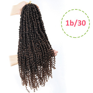 <span class=keywords><strong>Crochet</strong></span> Faux Locs, 20 Pulgadas, Paquete de 24 - Cabello Sintético Rizado para Trenzas Passion Twist, Fácil de Instalar, Pre-Enlazado, para Mujeres - Product Image 4