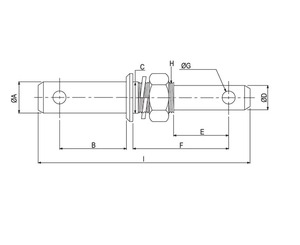 Goupille d'attache double en acier inoxydable, neuve, pour tracteur, type de liaison à ressort, usage agricole, disponible en grande quantité - Product Image 3