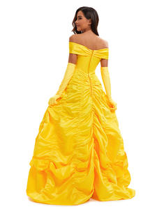 Disfraz de Halloween de la Bella y la Bestia, Vestido de Princesa <span class=keywords><strong>Belle</strong></span>, Traje de Carnaval, Disfraz de Cosplay, Vestido de Fiesta para Mujer Talla Grande - Product Image 6