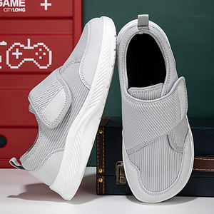 Sepatu Jalan Santai Wanita Model Wide Toe untuk Penderita <span class=keywords><strong>Diabetes</strong></span>, Sneakers Flat, Sepatu Tenis Kasual Musim Semi, Sepatu Vulkanisir, Logo Custom - Product Image 6