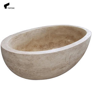 Tostone Modern Interieur Marmeren Classico Travertijn Vrijstaande Badkuipen Voor Indoor Renovaties Van Huizen Villa 'S Badkuip - Product Image 4