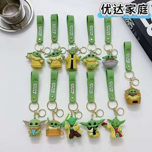 Llavero de Goma Personalizado al por Mayor de Alta Calidad, Novedad, <span class=keywords><strong>Venta</strong></span> Directa, Superventas, con Diseño de Mandalorian, Yoda y Baby Stormtrooper - Product Image 2