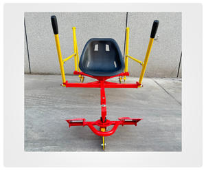 Chaise de traîneau à roulettes pour patinage sur glace, <span class=keywords><strong>double</strong></span>, extérieur, épaissi, résistant à l'usure, acier + HDPE, <span class=keywords><strong>adulte</strong></span> - Product Image 3