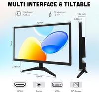 Nuevo Monitor Táctil IPS FHD de 22 Pulgadas 1920x1080P con Pantalla Táctil de 10 Puntos / Puertos VGA/USB Serie Empresarial con 3 Años de Garantía