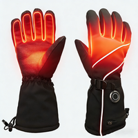 Gants chauffants d'hiver isolés, imperméables, en polyester, à doigts séparés, personnalisables, compatibles avec les écrans tactiles, pour l'escalade sur glace